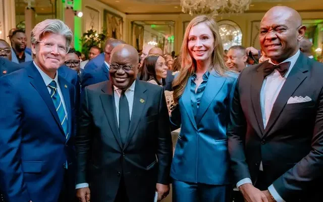 Carlos Vila Nova; Président de São Tomé et Principe ; Julius Maada Bio, Président de la Sierra Leone ; Brice Oligui Nguema, Président du Gabon ; Nana Akufo-Addo, Président du Ghana ; et la reine Maxima des Pays-Bas et d'autres dirigeants ont commémoré le 40e anniversaire de la United Bank for Africa (UBA) Amérique et les 75 ans du groupe UBA.