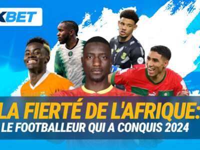 Le 16 décembre, lors de la cérémonie des CAF Awards au Maroc, les meilleurs footballeurs africains de 2024 seront dévoilés. Le meilleur site de paris sportifs 1xBet fait découvrir cette prestigieuse récompense et ceux qui peuvent inscrire leur nom dans l'histoire du football africain.